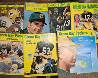 Green Bay Packers vintage yearbooks.