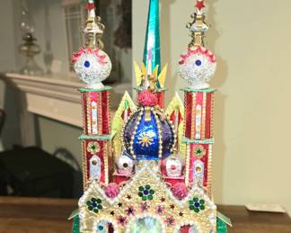Szopka Krakowska (Krakow Christmas crib or creche) signed by Judy Baar Topinka, a souvenir 