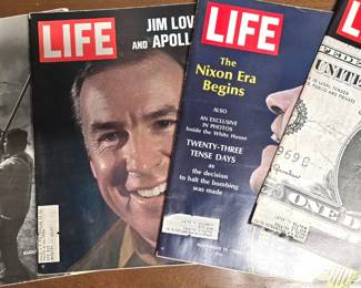 Vintage life magazines.