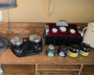 Vintage desk inkwell