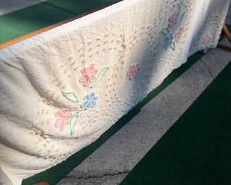 Chenille bed spread