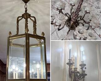 massive brass lighting