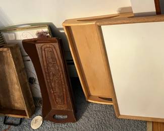 Assorted serving trays