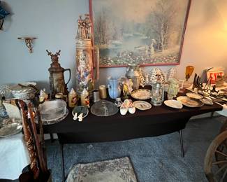 Canes, steins and figurines