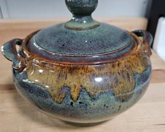 Studio Pottery Lidded Casserole Dish