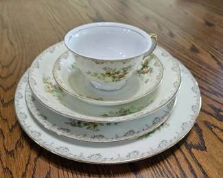 Meito China Hand Painted ME Floral Set