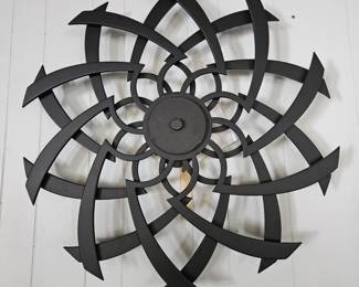 Nova spunwheel Metal Wall Sculpture