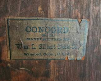 Wm. L. Gilbert Mantel Clock third image