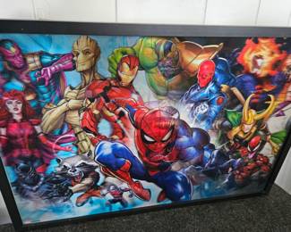 Marvel Lenticular Wall Art  Avengers  More