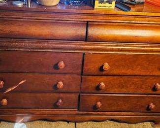 Traditional Cherry Wood Louis Philippe Style Dresser