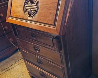 Rosewood Asian Style Secretary Desk second image