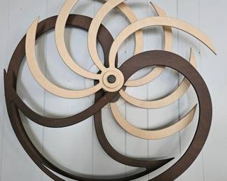 Kinetic Wood Wall Sculpture