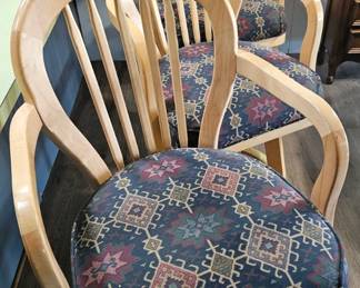 Set of Arrow Back Swivel Bar Stools second image