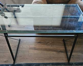Modern Glass Top Desk h l .w