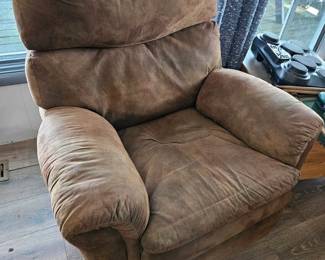 Brown Fabric Recliner