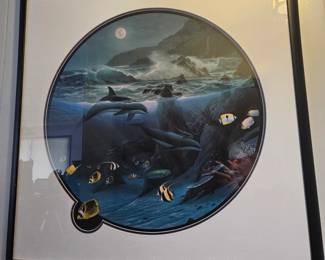 Wyland Dolphin Moon Print