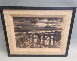 197  Lot 564  Signed Adolf Dehn Caribbean Processional