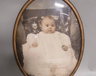 Lot 397  Antique oval photographic print