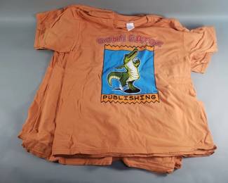 Lot 381  5 Gone Gator Publishing tshirts size large