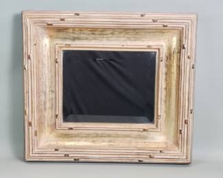 Lot 158  Vintage mirror with wooden frame