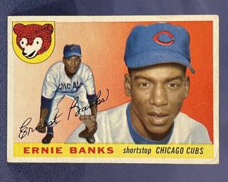 Lot 357h  1955 Topps Ernie Banks baseball card