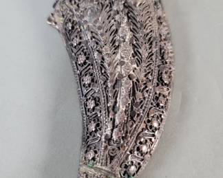 199  Lot 447  Vintage silver Middle Eastern style scabbard
