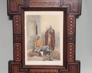 200  Lot 382  Vintage Betende Araber Praying Arabs lithograph