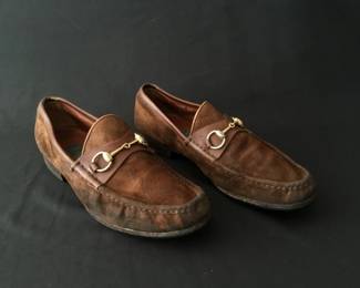 Lot 400h  Vintage Gucci Horsebit classic Italian loafers