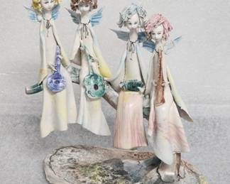 Lot 307h  Vintage Italian Lo Scricciolo porcelain sculpture