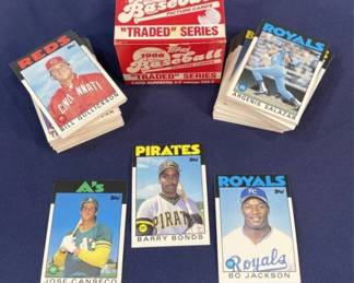Lot 512h  1986 Topps Traded Barry Bonds rookie