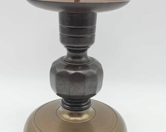 Lot 478h  Vintage brass pricket candlestick holder