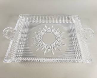 Lot 100  Waterford crystal serving tray