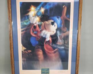 051  Lot 625  Signed Walt Disney classic collection poster