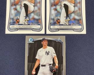 Lot 374h  Lot of Cam Schlittler rookie baseball cards