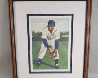 Lot 465  Willie Mays 1953 Topps baseball card artwork print