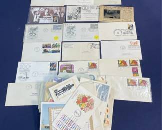 Lot 348h  Large lot of First Day Issue stamps  regular