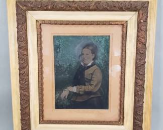 Lot 581  Antique enhanced photograph