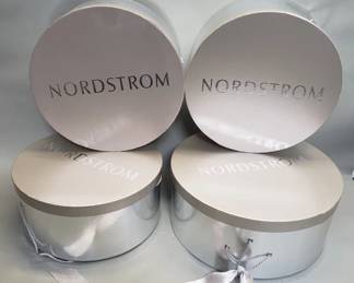 Lot 371  Group of womens hats in Nordstrom boxes