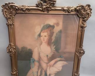 Lot 278  Victorian mixed media portrait