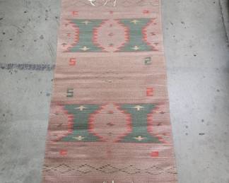 Lot 488  Vintage Southwest style hand woven rug
