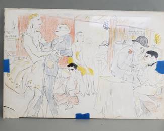194  Lot 642  Macel Vertes lithograph