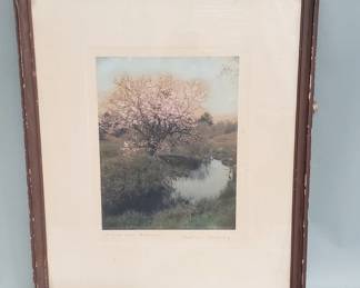 Lot 255  Signed vintage Wallace Nutting Brook and