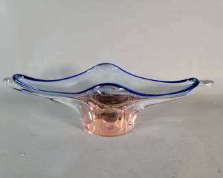 181  Lot 526  Hand blown studio art glass bowl