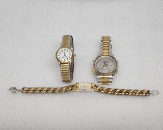 Lot 301h  Vintage Seiko Quartz chronograph  Timex watch