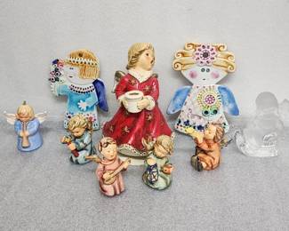 Lot 308h  Vintage Goebel German  Gensini ceramic angels