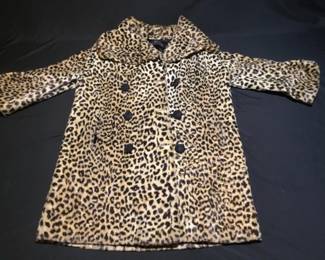 Lot 409h  Vintage womens faux fur coat