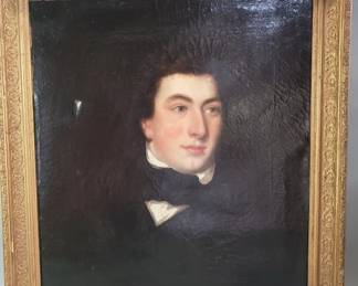 163  Lot 174  Antique oil on canvas portrait of Robert Roose