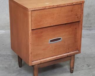 116  Lot 113  Mainline by Hooker Midcentury walnut nightstand