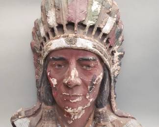 Lot 203  Vintage Native American style plaster wall