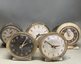Lot 611  Five vintage Baby Ben alarm clocks